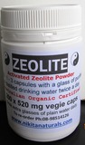 Zeolite Capsules - "Activated" powder in vegie caps 520mg x  200 